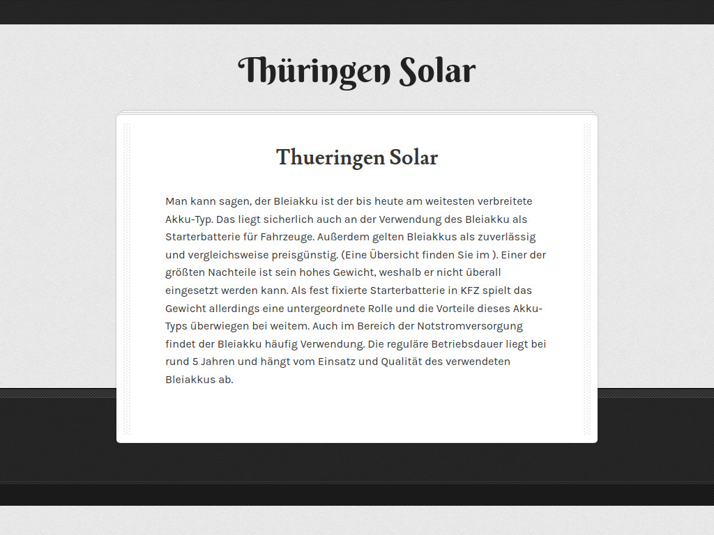 Website von Thueringen Solar