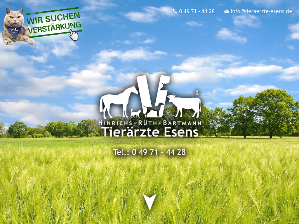 Website von Tierärzte Esens