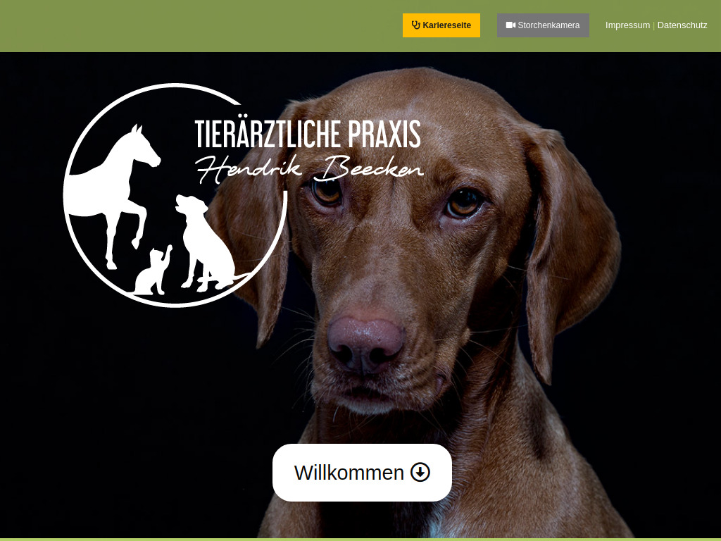 Website von Tierärztliche Praxis Hendrik Beecken in Winsen Luhe