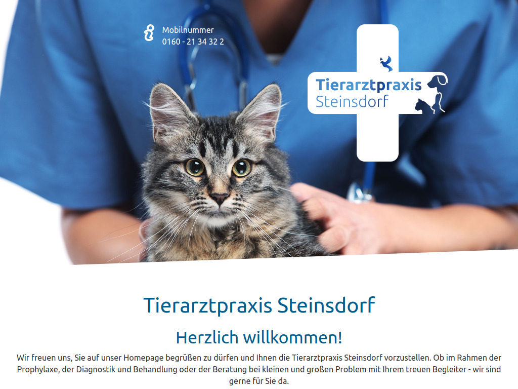 Website von Tierarztpraxis Steinsdorf GmbH in Neuzelle OT Steinsdorf