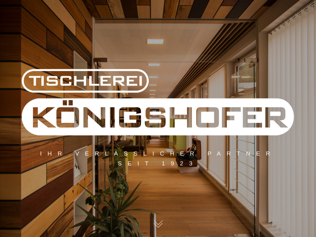 Website von Tischlerei Königshofer GmbH in Ratten