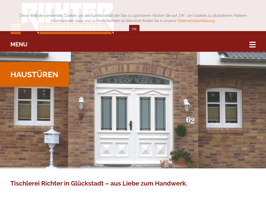 Website von Tischlerei Richter GmbH in Glückstadt