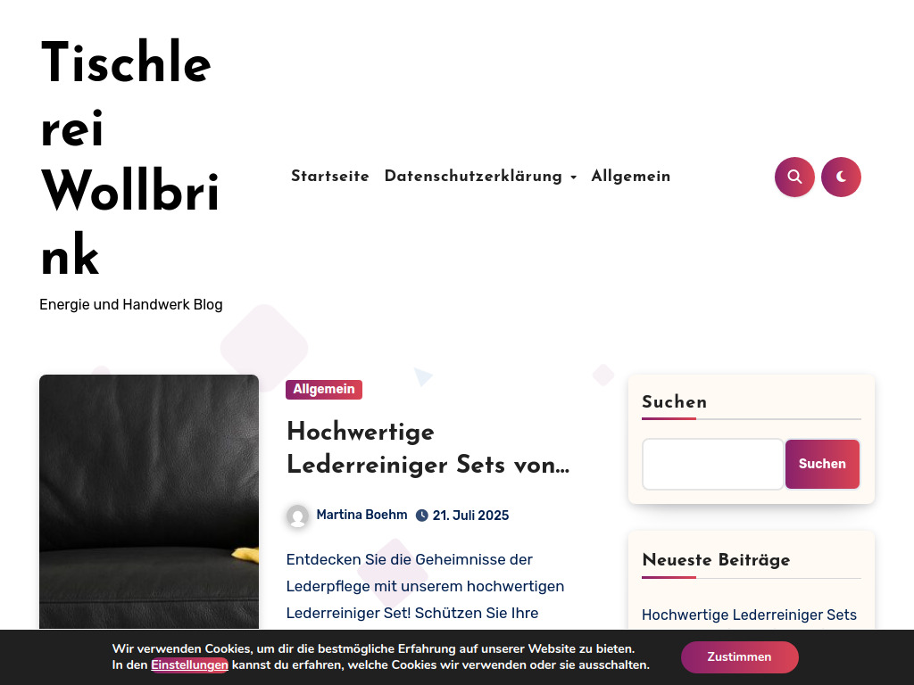 Website von Martina Boehm in Peitz