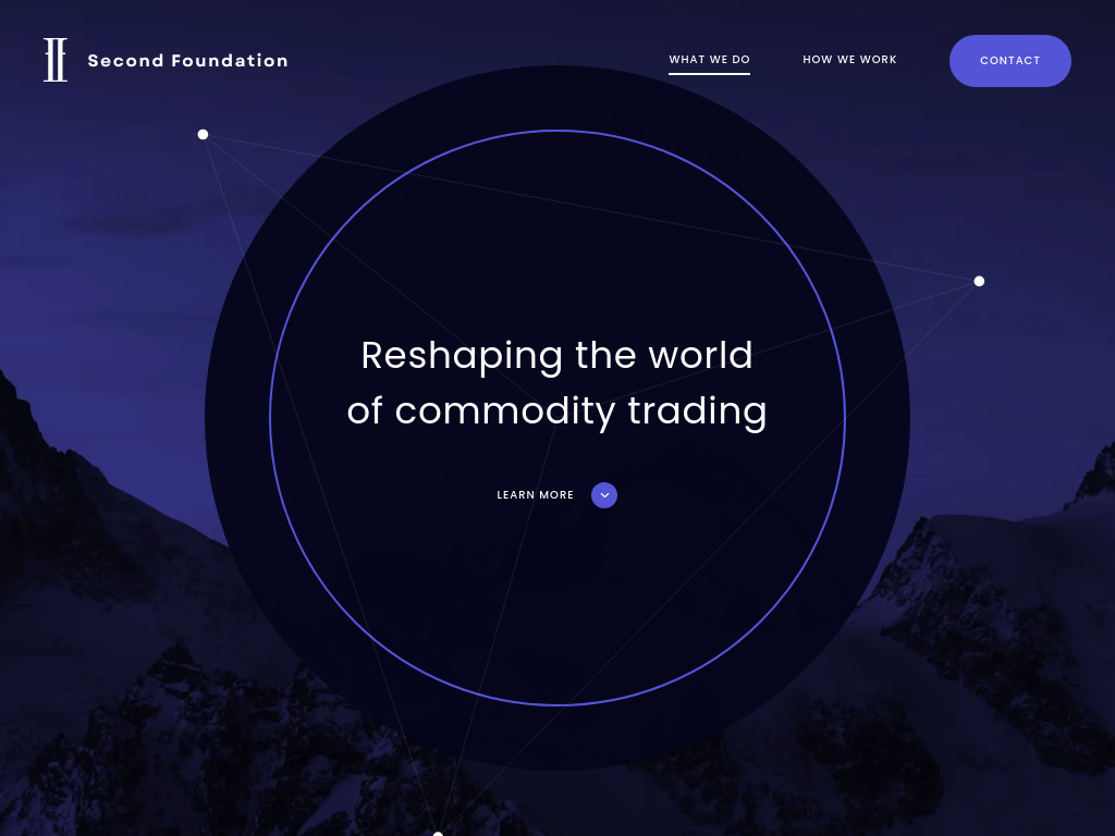 Website von Second Foundation Trading AG in Steinhausen