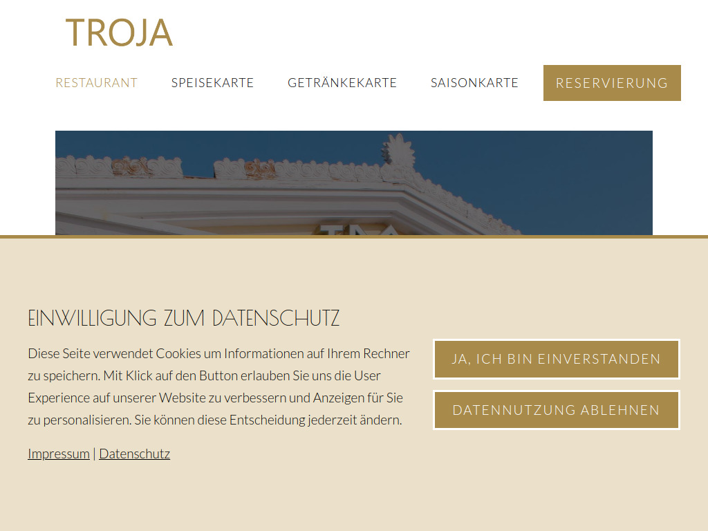 Website von Troja Garbsen in Garbsen