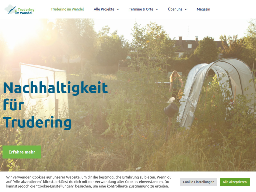 Website von Transition Initiative in München