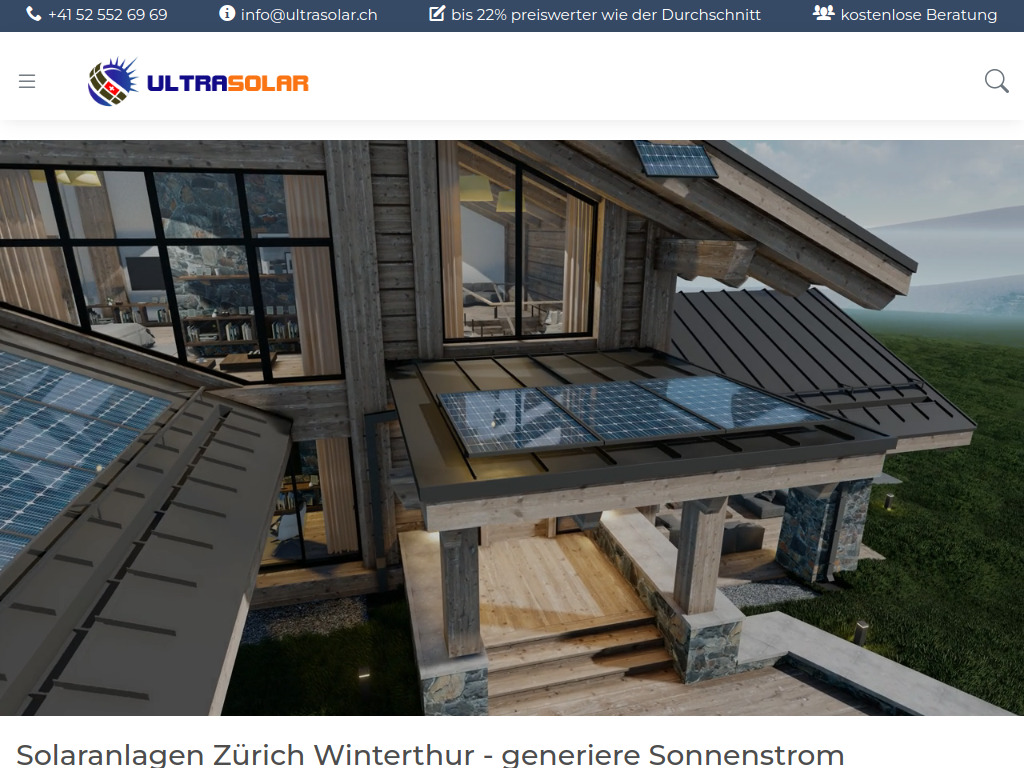 Website von ultrasolar.ch