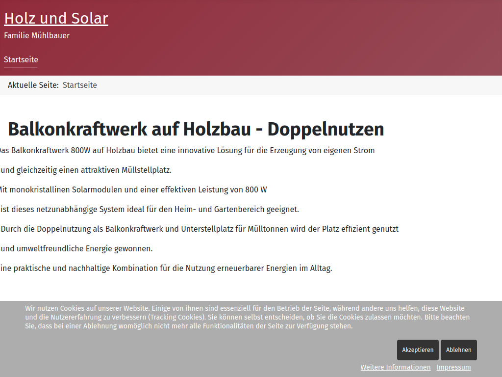 Website von Dr.-Ing. Maria Mühlbauer in Lohberg