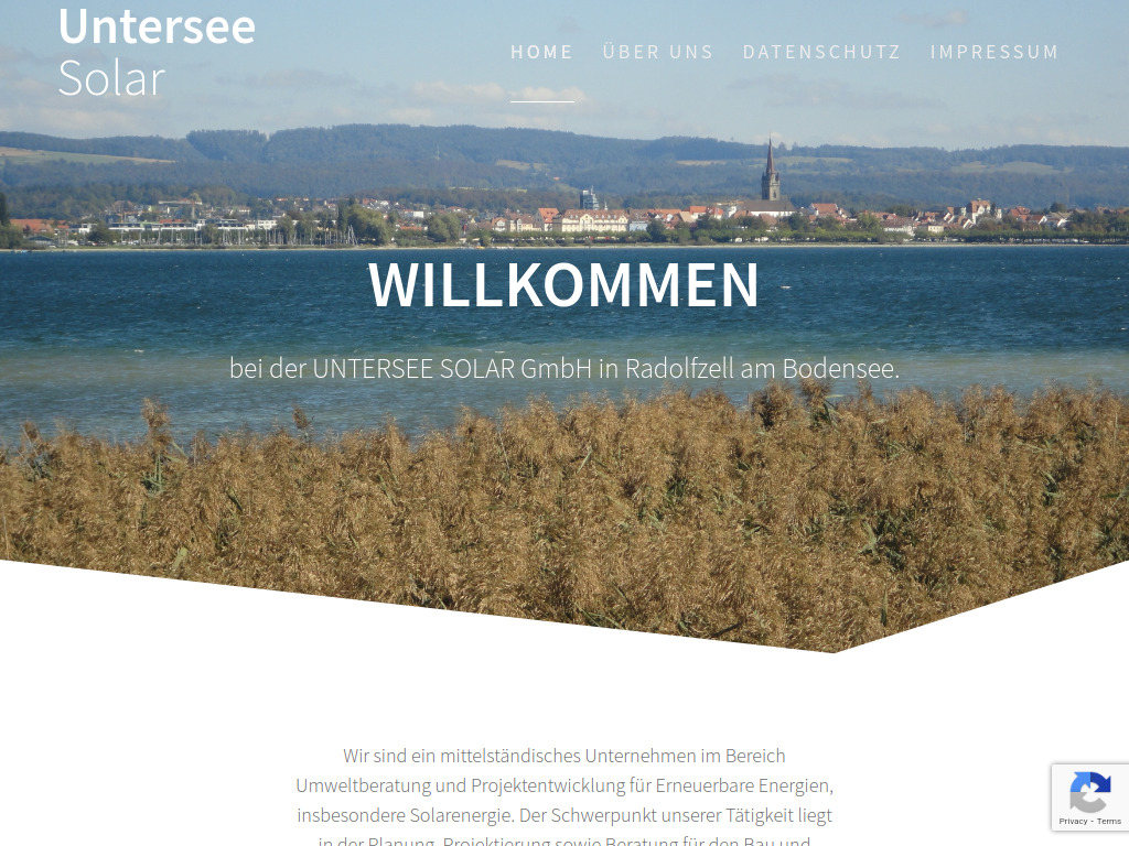 Website von UNTERSEE SOLAR GmbH in Radolfzell am Bodensee