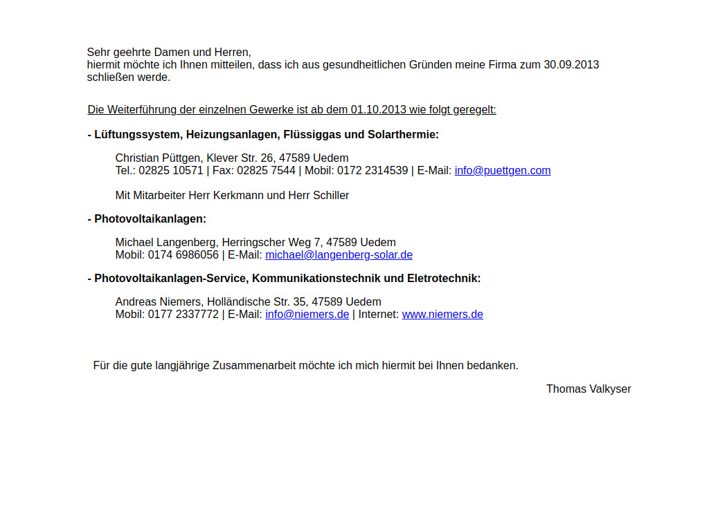 Website von Home in Uedem