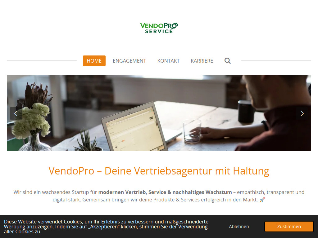 Website von VendoPro Service UG in Lietzow