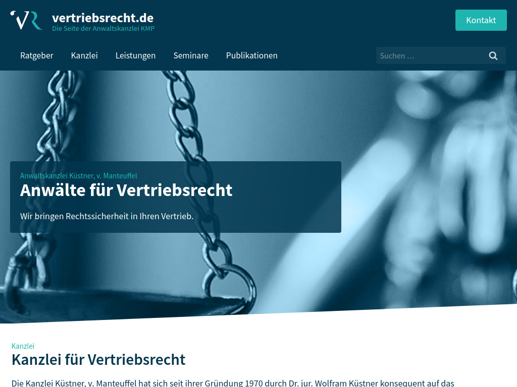 Website von Küstner, v. Manteuffel Partnerschaft mbB in Göttingen