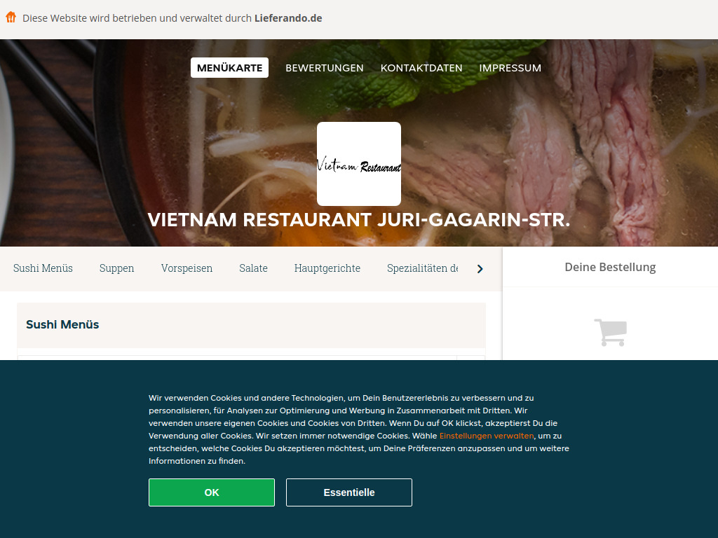 Website von Vietnam Restaurant Juri-Gagarin-Str. - Essen online bestellen in Fürstenwalde in Fürstenwalde