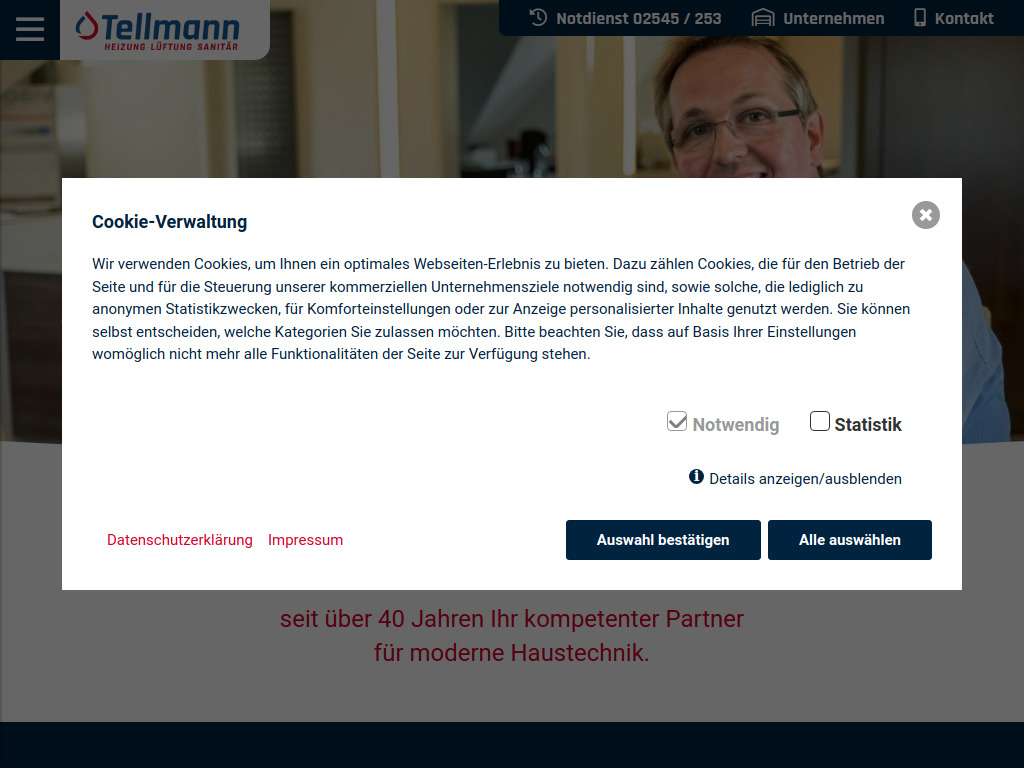 Website von Karsten Tellmann GmbH