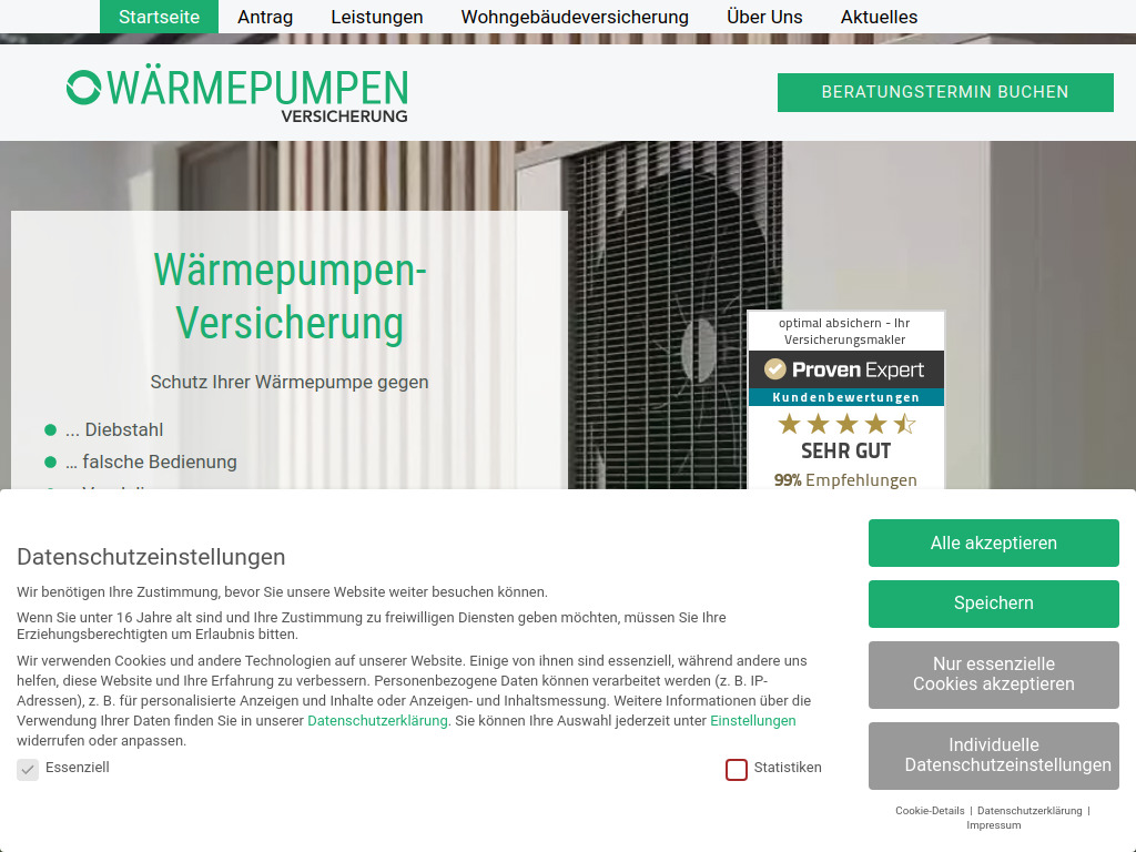 Website von optimal absichern GmbH in Horst (Holstein)