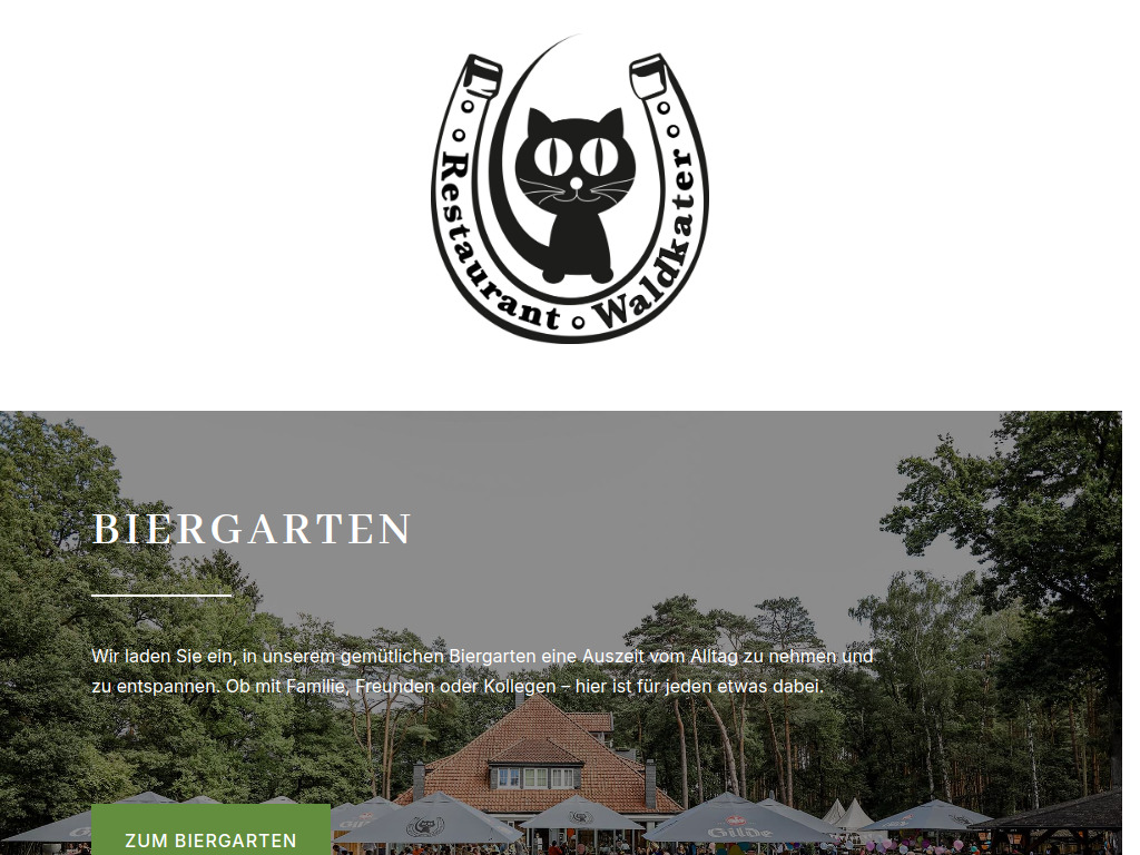 Website von Waldkater Gastronomie- Betriebsgesellschaft mbH in Langenhagen