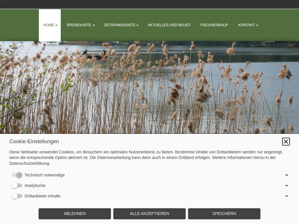 Website von Waldrestaurant "Tiefer See" in Heidesee OT Prieros