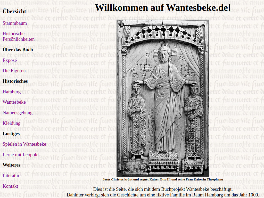 Website von Willkommen auf Wantesbeke.de