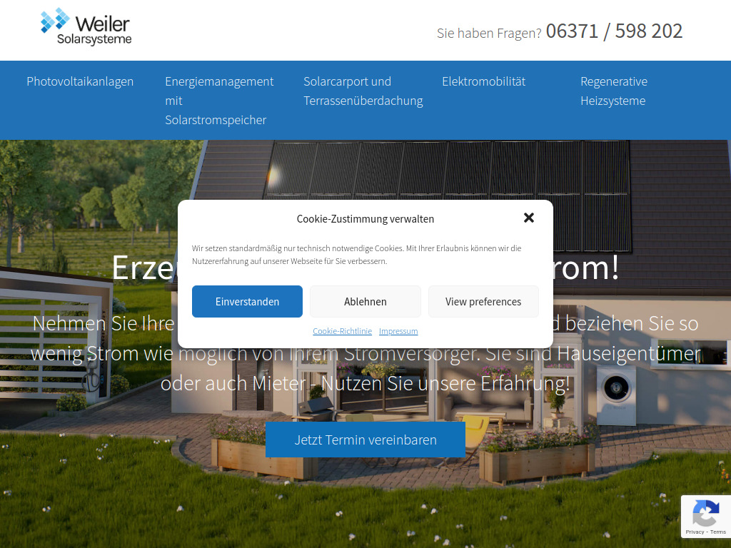 Website von weiler-solarsysteme.de