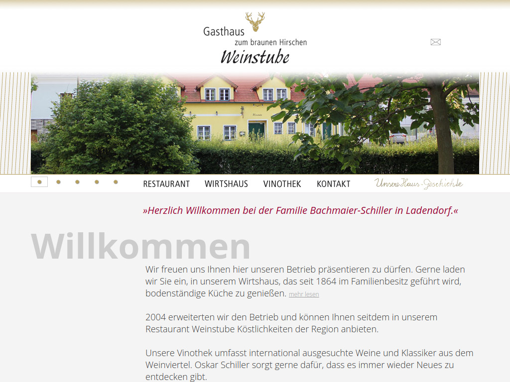 Website von Bachmaier GmbH in Ladendorf
