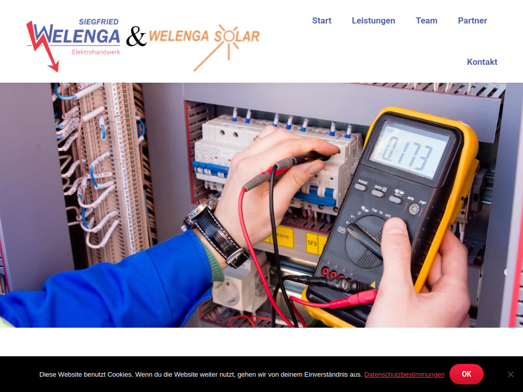 Website von S. Welenga Elektrohandwerk in Frankfurt (Oder)
