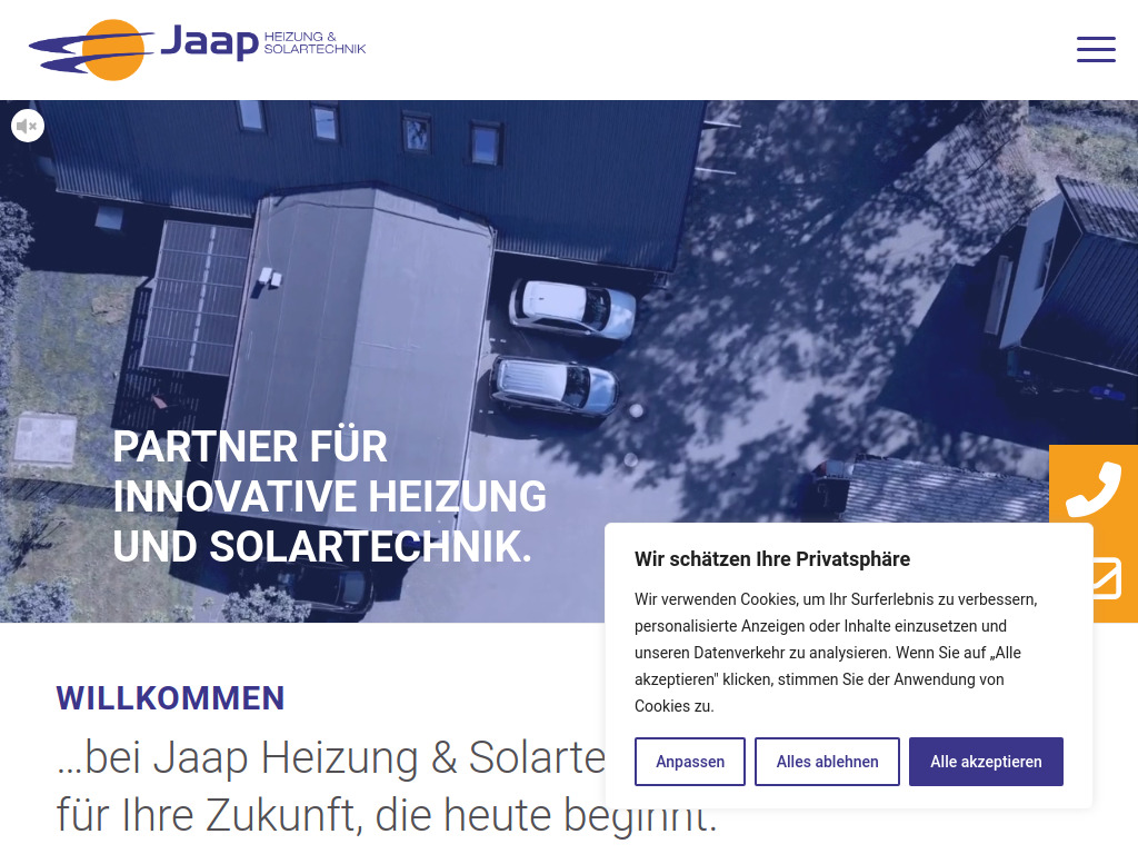 Website von Jaap GmbH in Welle