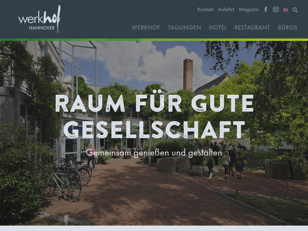 Website von Hotel im Werkhof GmbH & Co. KG in Hannover