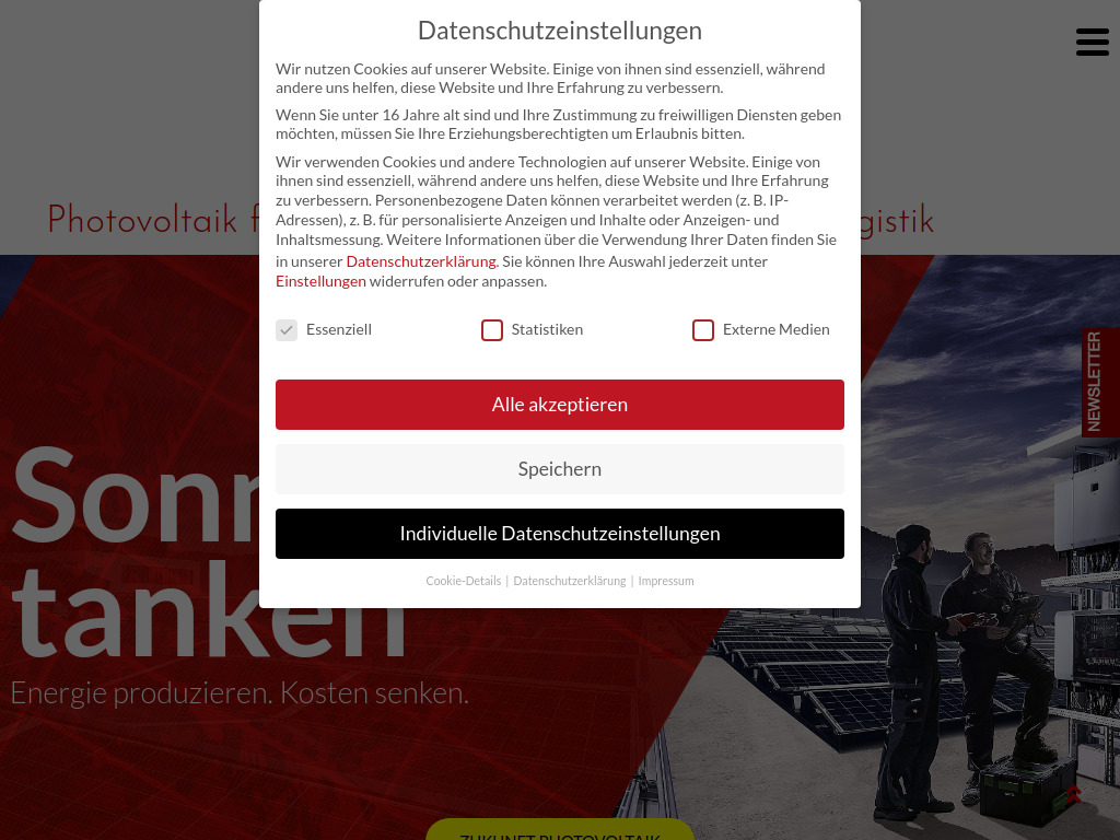Website von Wi SOLAR GmbH in Kaisersesch