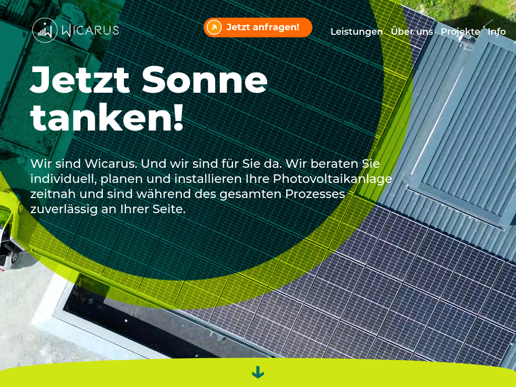 Website von Wicarus GmbH in Lahnau