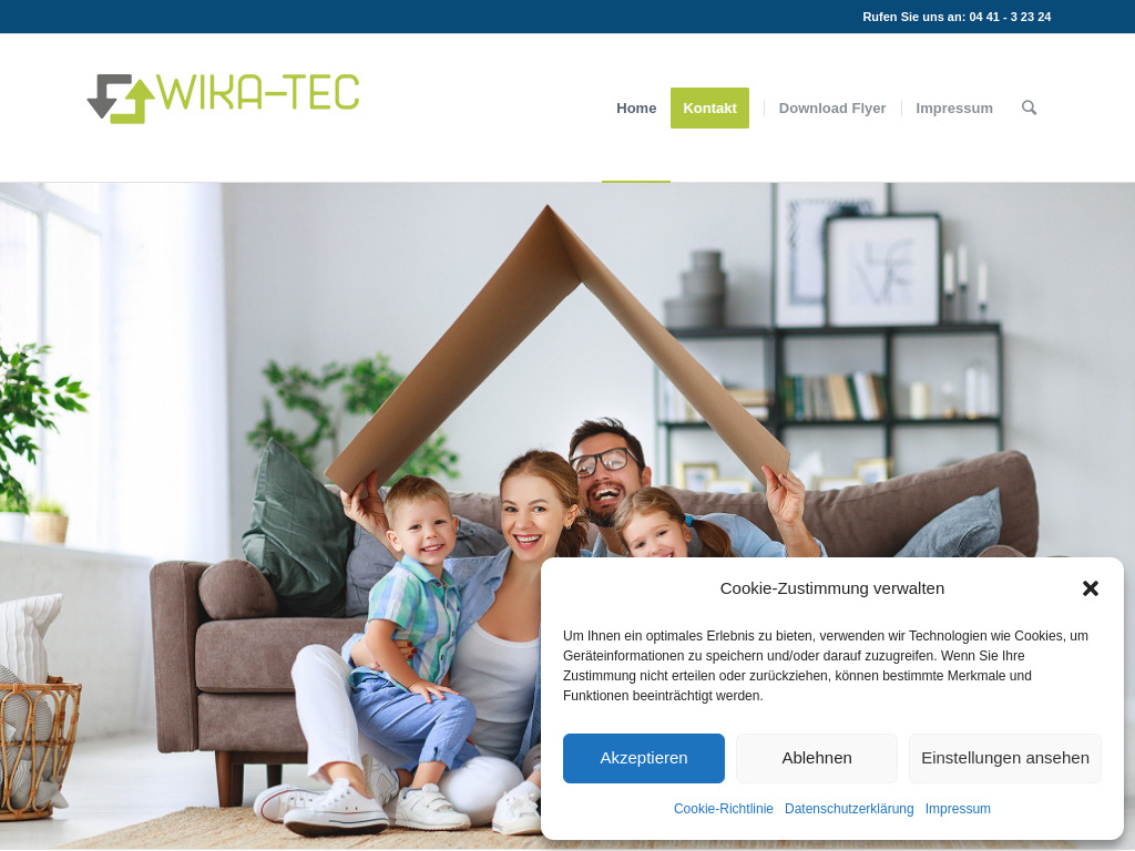 Website von Wika-Tec GmbH in Oldenburg