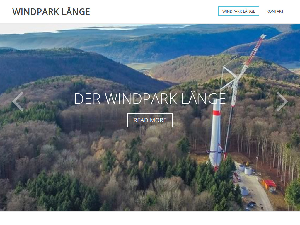 Website von solarcomplex GmbH & Co. KG Windpark Länge in Singen