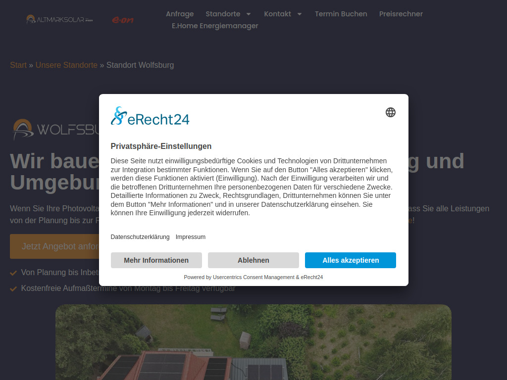 Website von Altmärker Solarstrom GmbH