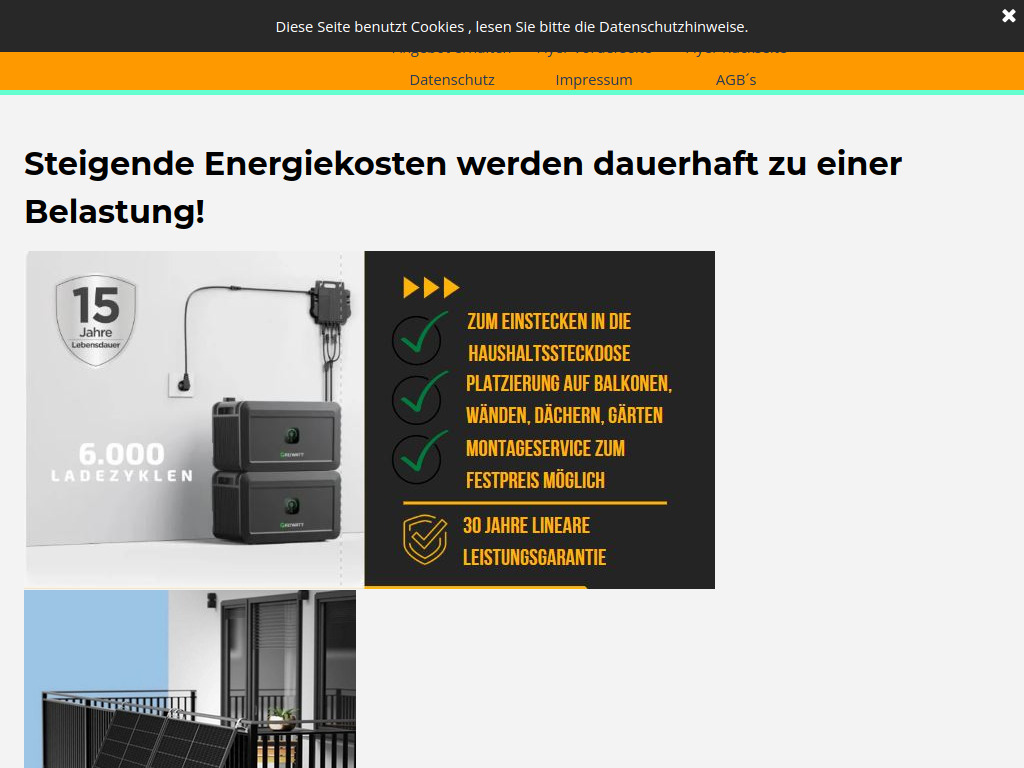 Website von WSP-Solarenergie in Friedberg