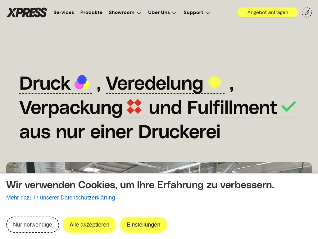 Website von X-Press Grafik und Druck GmbH in Berlin