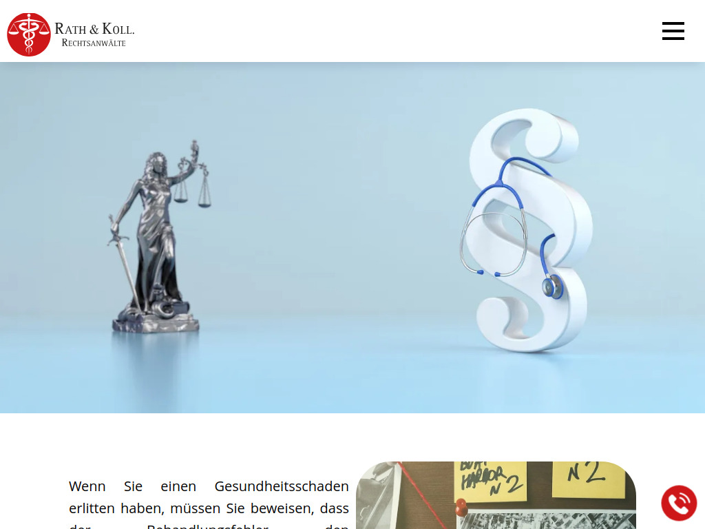 Website von Rechtsanwalt Marco Rath in Düsseldorf