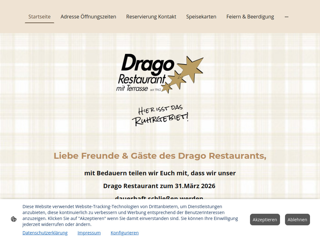 Website von DRAGO Begic GmbH in Mülheim an der Ruhr