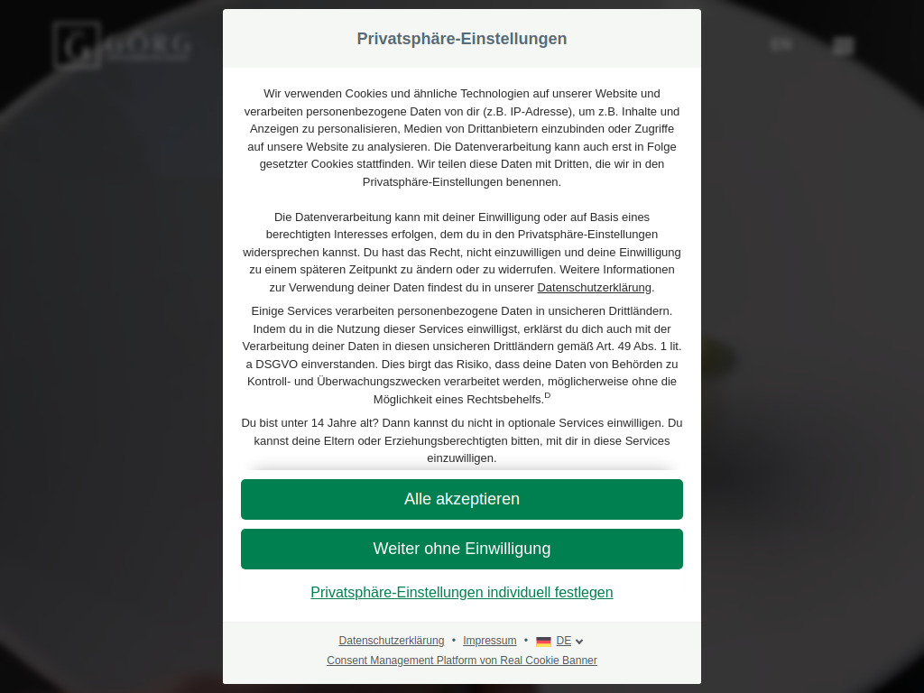 Website von Görg GmbH in Katzelsdorf