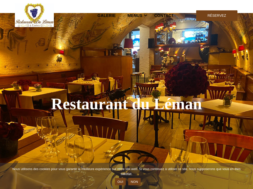 Website von Restaurant du Leman in Lutry