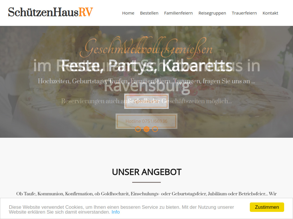 Website von Familienfeiern in Ravensburg