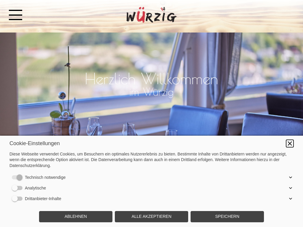 Website von Hotel & Restaurant Würzig in Ürzig