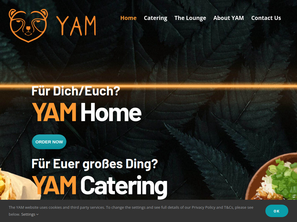 Website von YAM Gastro GmbH & Co. KG in Fellbach