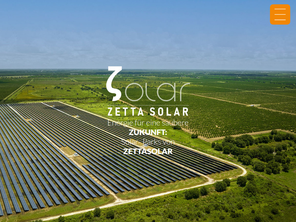 Website von ZettaSolar GmbH in Gräfelfing