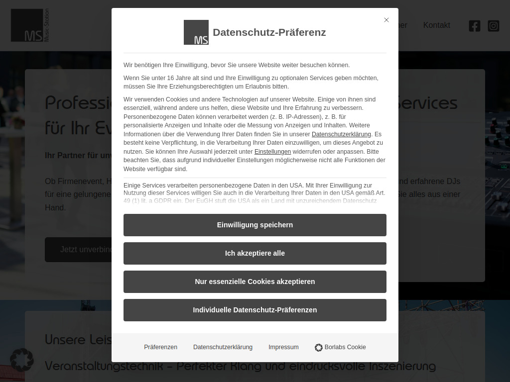 Website von The Music-Station GbR in Langwedel