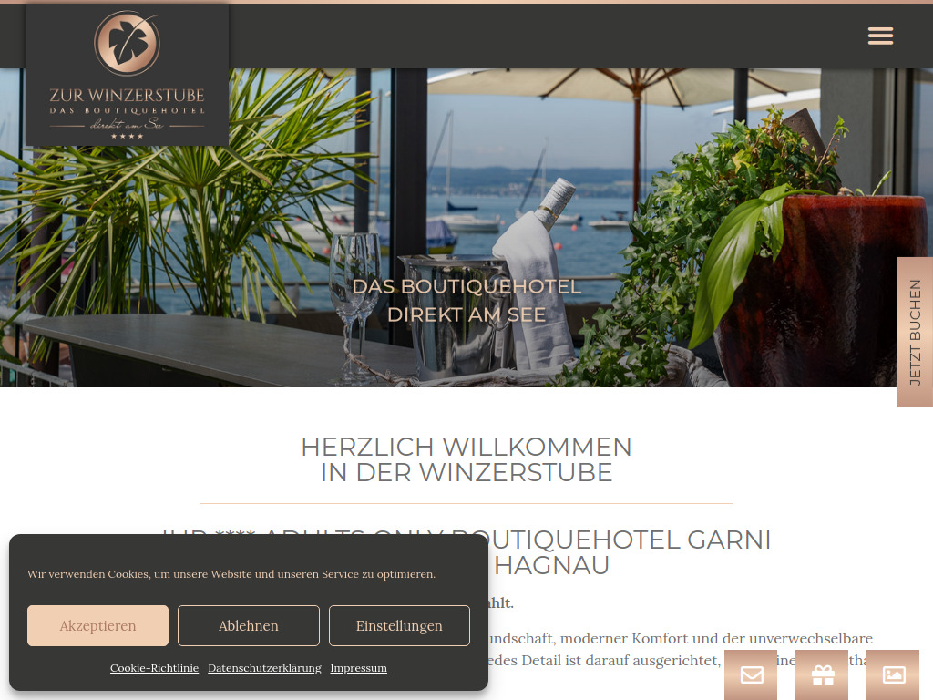 Website von Zur Winzerstube in Hagnau